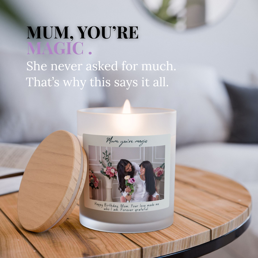 Personalized Photo Candle Gift