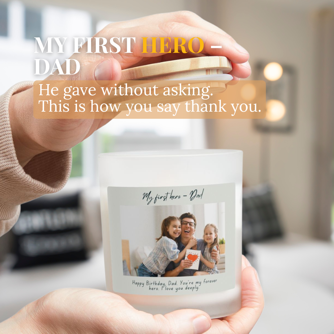 Personalized Photo Candle Gift