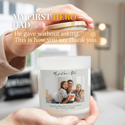 Personalized Photo Candle Gift