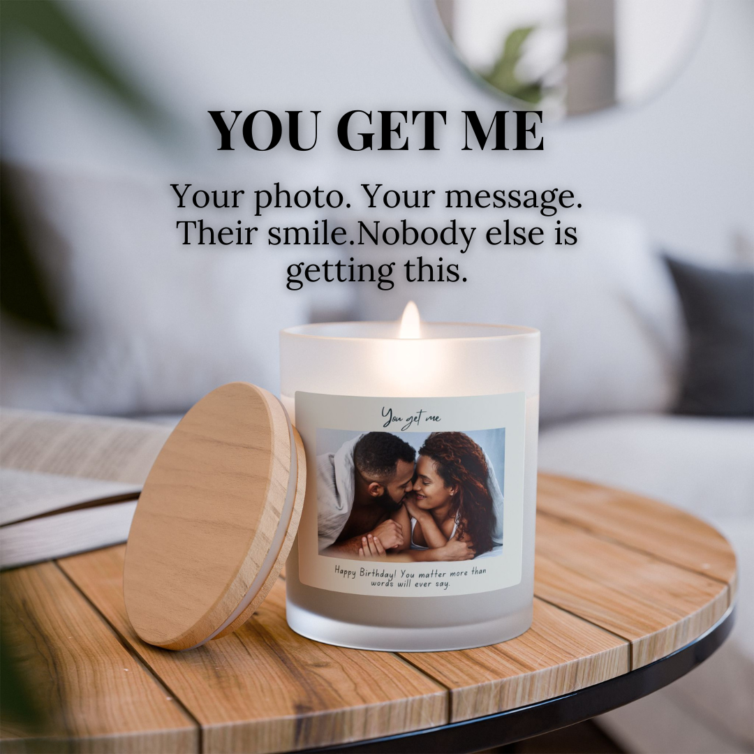 Personalized Photo Candle Gift